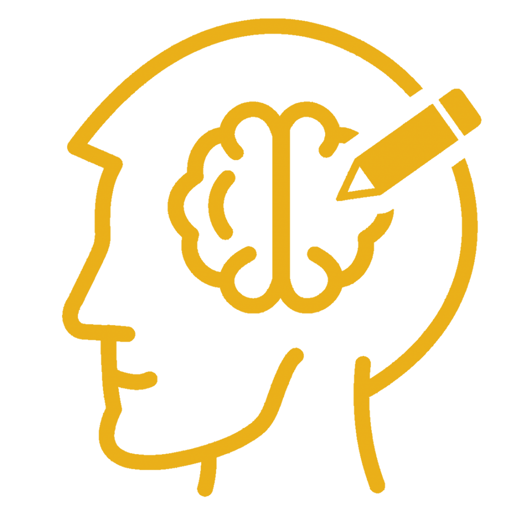 Gehirn Icon stellt den Mindsetguide dar